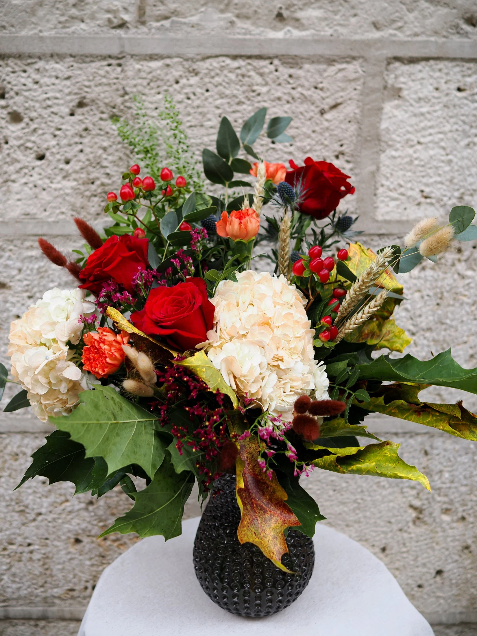 Ramo Otoñal de Rosas Rojas