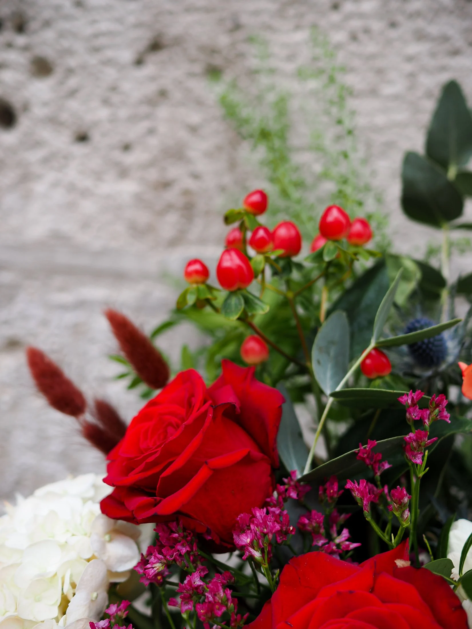 Ramo Otoñal de Rosas Rojas