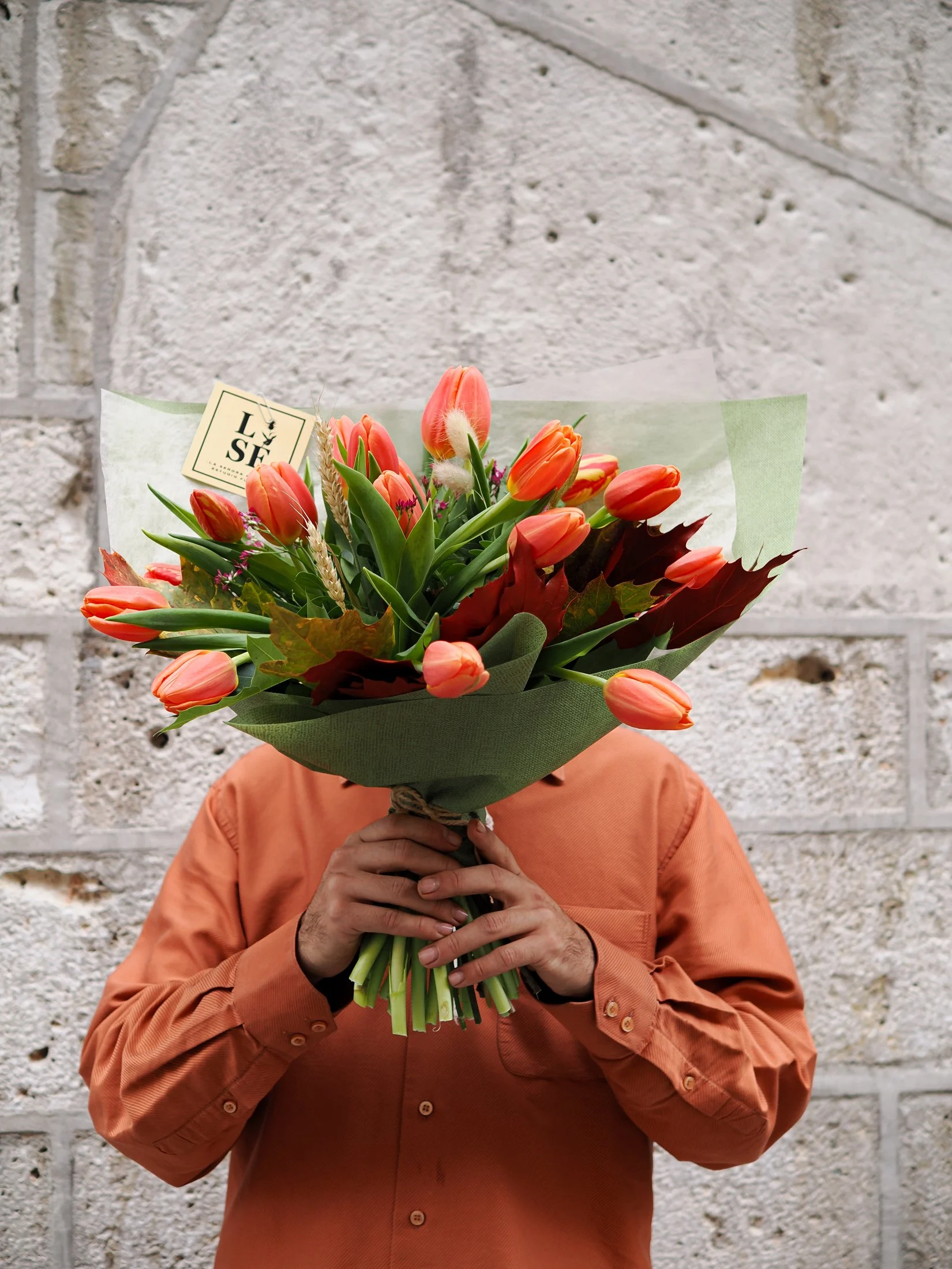 Ramo de Tulipanes Naranjas